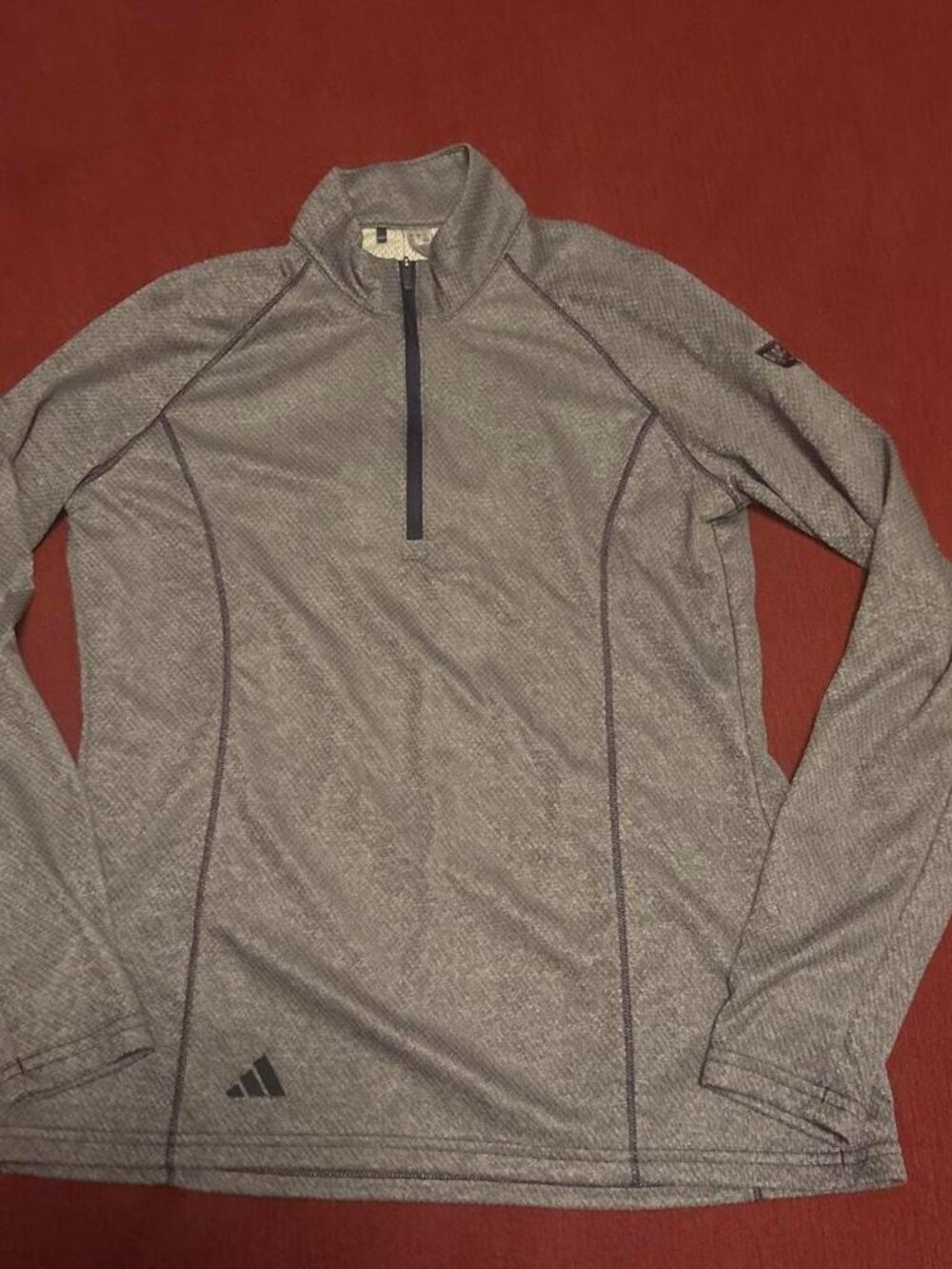 Adidas Gray Quarter-Zip Sweatshirt